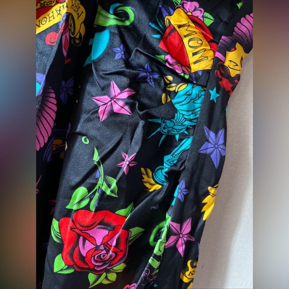 Rare Vintage Betsey Johnson Tattoo Bustier Style dress